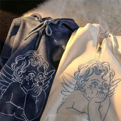 China Famous cartoon hoodie Anti-wrinkle RUYI brand cartoon character autumn unisex hoodie over size for sale