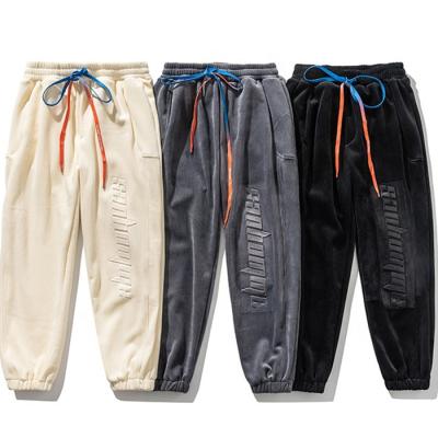 China Wholesale Anti-Wrinkle Ruyi Men's High Quality 100% Cotton Sports Tracksuit Embossed Pants For Male for sale