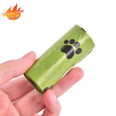 China Sustainable Degradable Bio Poop Bags Factory Supply Eco - Friendly Disposable Compostable Degrdable Dog Waste Poop Bags for sale