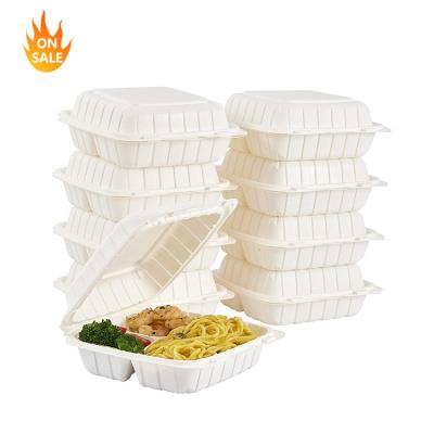 China Wholesale Biodegradable Sugar Cane Bagasse Lunch Box Recycled Food Container for sale