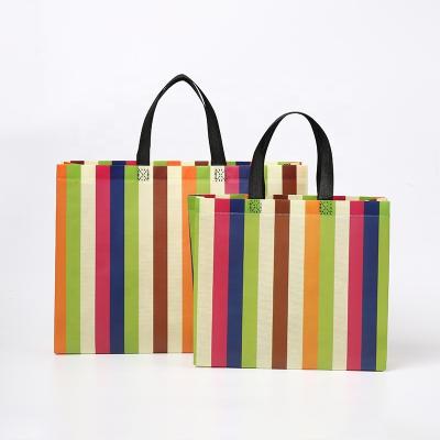 China Custom Durable/Recyclable/Folding Logo Print Supermarket ECO Shopping Non Reusable Tote Woven Bag for sale