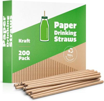 China Biodegradable Disposable Drinking Straw 6mm Paper Paper Wrapper for sale