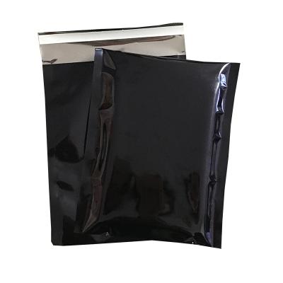 China Black Custom Order Poly Mailer Plastic Mailer Bag 162x229mm for sale