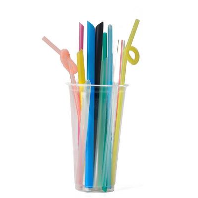 China Disposable Colorful Expandable Clear Plastic Individual Paper Pack of Disposable Drinking Straws Straws 6mm for sale