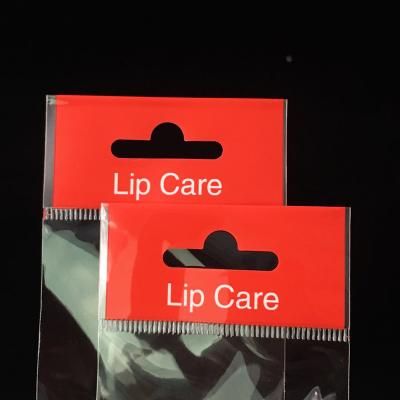 China Disposable Custom Self Adhesive Sealing Strip Bags Cellophane Plastic Header Printed Opp Bag With Header Cards for sale