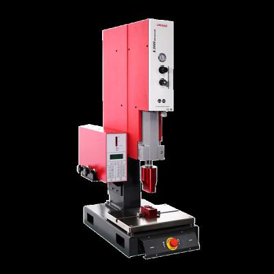 China Hot New 2021 Lingke Welding Pipe Stapler Plastic Ultrasonic Pipe Butt Welder Machine Advertising Company for sale