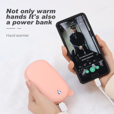 China Portable Reusable Electric Rechargeable Electric Hand Bank Rechargeable Hand Warmer Amazon USB Warmer Loop for sale