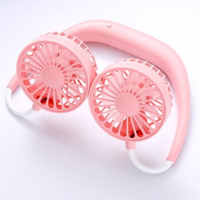 China Portable And Portable Folding Hanging Neck Folding Sports USB Rechargeable Mini Fan for sale