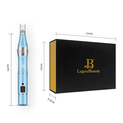 China Anti-puffiness New Arrival Display Microneedle Mesotherapy DermaPen Electric Hair Growth With Light Nano Teasing Wireless Led Derma Pen for sale