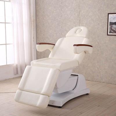 China Modern White Bed Massage Table With 4 Motors Folding Massage Table Spa Bed Massage Table Beauty for sale