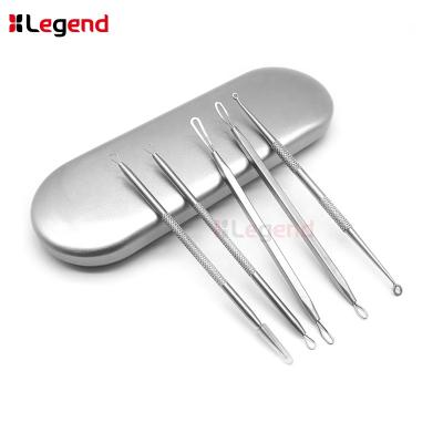 China Double Headed Eco - Friendly Boxed 5 Pieces / Set Blackhead Pimple Spot Removal Needles Acne Comedone Artifact Stainless Steel Needles . for sale