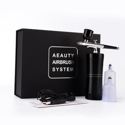 China 2022 Hot Sale Moisturizer Beauty Machine Mini Air-Brush Paint Spray Gun Airbrush For Nail Art Tattoo Craft Cake Face Fog Mist Nano Sprayer for sale