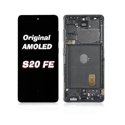 China For Sam Sung S Series Repair OEM AMOLED Original Screen For Sam Sung Galaxy S20 Fe With Frame LCD Display Touch Screen Replacement For Fan Edition S20 for sale