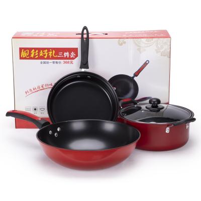 China Pan And Pot Set Sustainable, Factory Direct Sales Wholesale Non Stick Cookware Set Pots And Pans for sale