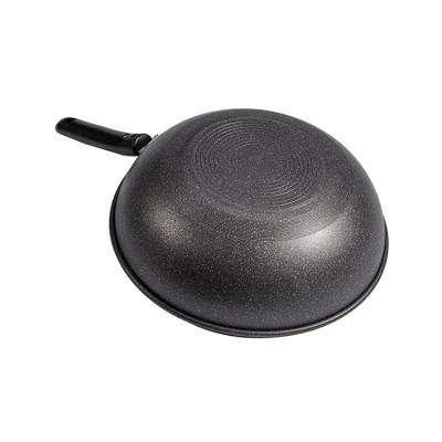 China Factory Direct Sales Viable Chinese Cast Iron Wok Pan With 3 Layers Coating for sale