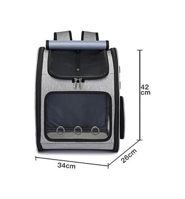 China 2022 Anti-theft Visible Breathable Mesh Pet Carrier Backpacks For Your Lucky Pets for sale