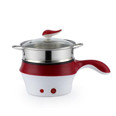 China Commercial Multifunctional Mini Hot Pot Rice Heating Soup Electric Household Hotel Travel Cookers With Steamer for sale