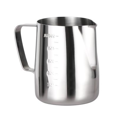 China Amazon 1000ml 304 Stainless Steel Metal Stainless Steel Coffee Pitcher Viable Milk Frother Cups for sale