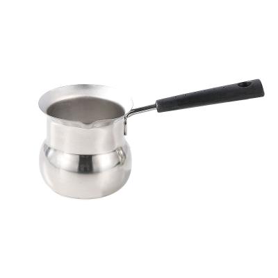 China Viable Hot Sale 180ml 360ml 540ml Stainless Steel Turkish Coffee Milk Warmer Pot for sale