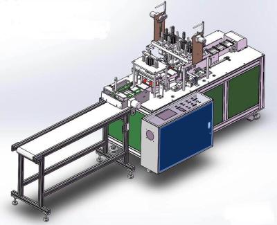 China 3 layer Disposable non woven face masks   full automatic ultrasonic welding  machine for sale