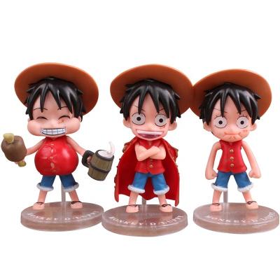 China One Piece Cartoon Toy Wholesale Anime Action Numbers 2 Sets Luffy Dolls Factory Direct Sales for sale