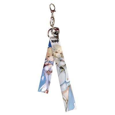 China Animation/Movie/Game/Souvenir Anime Backpack Pendant Lanyard Key Chain With Bell for sale