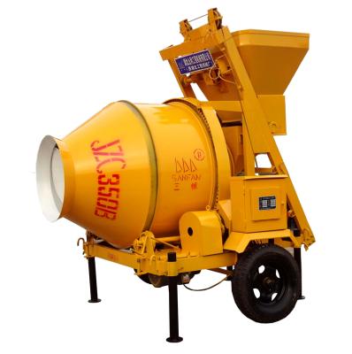 China Construction worksÂ   jzc350 Sanfan Factory Supply Concrete Mixer 350 Liter 0.35 Cubic Meter Diesel Engines for sale