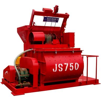 China Construction worksÂ   Low cost JS750 twin axle harga building make mini mobile electric concrete mixer for sale