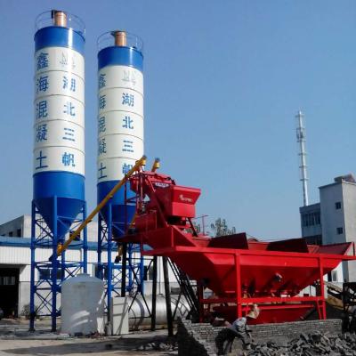 China Construction worksÂ   HZS60TT 60m3/h mobile equipment mobile batch plant cement silo concrete concrete mixing cheap price for sale