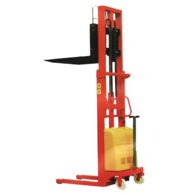 China Construction worksÂ   Electric Walkie Straddle Stacker 1000KG 1ton 2200lbs 1.6m 2.5m Construction Work Other Forklift With Adjustable Forks 6 Months for sale