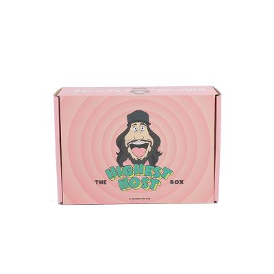 China Recyclable Corrugated White Paper Box With Color Printing for sale