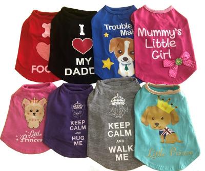 China Sustainable Top Quality Wholesale Eco - Friendly Summer Designer Pet Dog T Shirts for sale