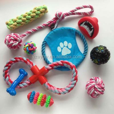 China Viable Dog Toys Cotton Rope Cat Handmade Knitted Pet Toy for sale