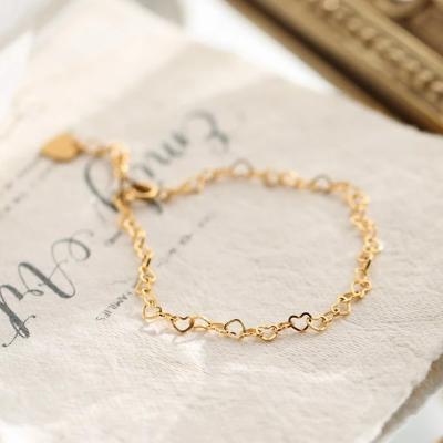 China TRENDY Stainless Steel Gold Plated Chain Bracelet Designer Charms For Diy Intimate Bracelet for sale