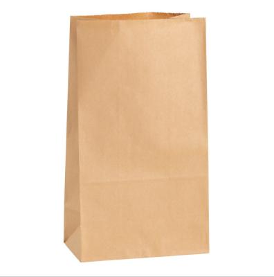 China Recycled Materials Bread Kraft Bag For Bread Food Custom Logo Paper Bags For Food Take Away for sale