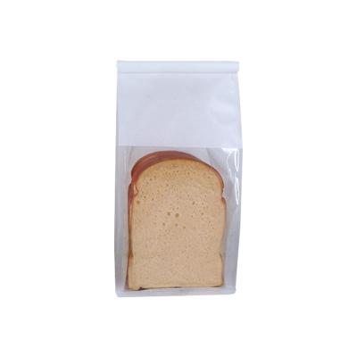 China Recycled Materials Food Bakery Kraft Paper Toast Bag Toast Bread Bag Baguette Kraft Paper Bread Waterproof Paper Bag With Window for sale