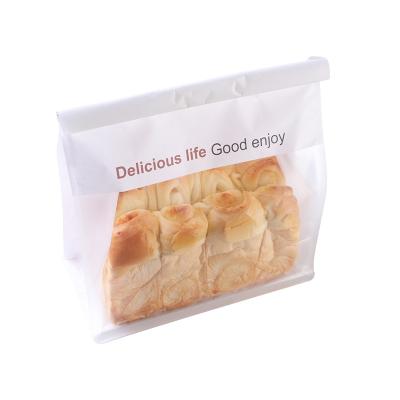 China Recycled Materials Toast Bread Packaging Paper Bags With Window Kraft Paper Food Plastic Bag Eco Friendly for sale