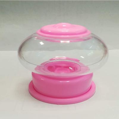 China Transparent Color Jelly Bean Spiral Mini Candy Capsule Toy Dispenser for sale