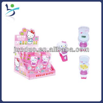 China Cartoon Toys Kitty Candy Toy, Hello Kitty Watch Candy Wrapper, Candy Watch for sale