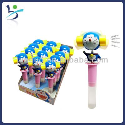 China Cartoon Toys Shaking Whistle Doraemon Candy Toy for sale