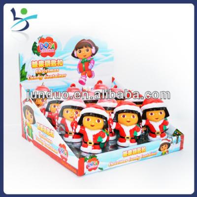 China Hot Selling Cartoon Toys DORA Christmas Toy with Cane (12pcs) for sale