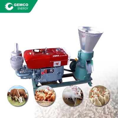 China Pelletizing Corn Factory Price Home Use Small Goat Feed Pellet Making Uses GEMCO Grass Alfalfa Pellet Machine for sale