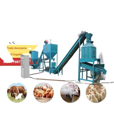 China Factory for animal feed diesel engine animal feed machine poultry animal feed feed processing machinery for sale