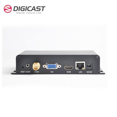 China DIGICAST Hotel IPTV System 4 Channels H.265 HD VGA IDS Digital TV MPEG4 IPTV Decoder DMB-8900BE for sale