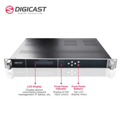 China IPTV & OTT DMB-24E TV Broadcasts CATV IP QAM Digital Cable TV Modulator Multichannel IP to RF Modulator for sale