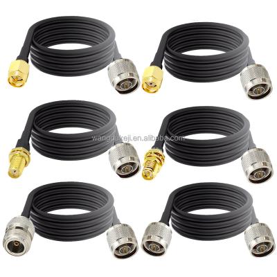 China Antenna Cables RG58 SMA Male To Male Flexible Coaxial Cable 0092 for sale