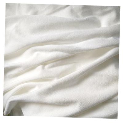 China Tear-Resistant Heavy Weight 200gsm 220gsm White 95/5 Cotton Spandex Jersey Fabric For T-shirt for sale