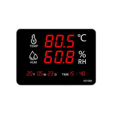 China 2020New Digital LED Thermo Monitor Display Digital Hygrometer AS108A 297*210*20mm for sale