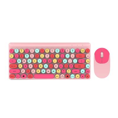 Chine noiseless portable keyboard mice 2.4G wireless battery keyboard and mouse kit combo for girls kids à vendre