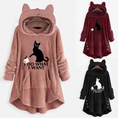 Chine Women's winter dress new hooded head double-sided velvet medium-length embroidered jacket woman à vendre